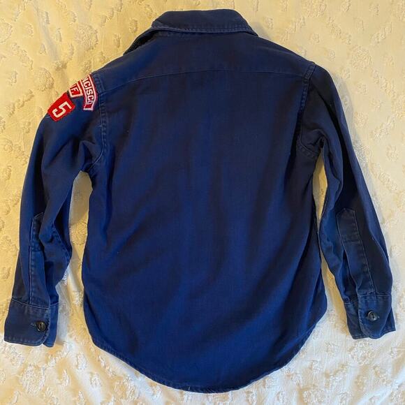 Vintage Boy Scouts of America Cub Scouts Small Button Down Shirt San Fran Calif - Picture 2 of 4